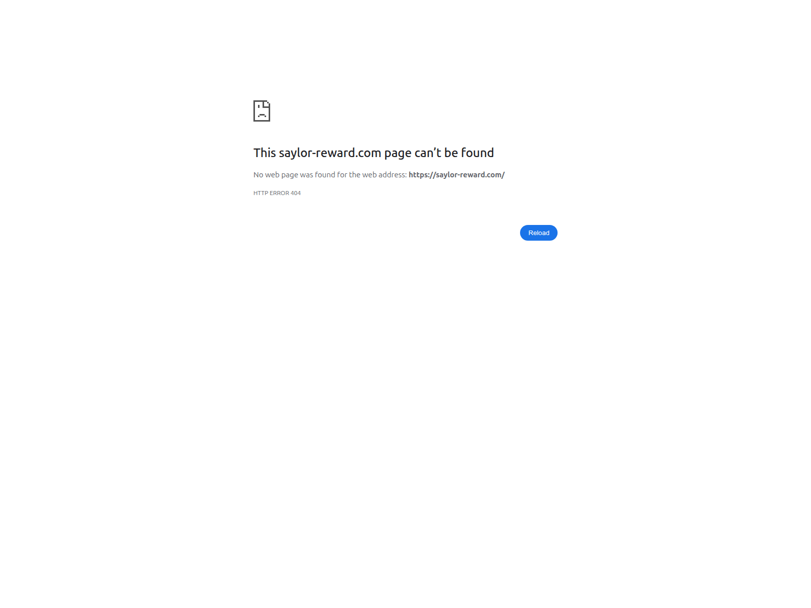 Screenshot of saylor-reward.com