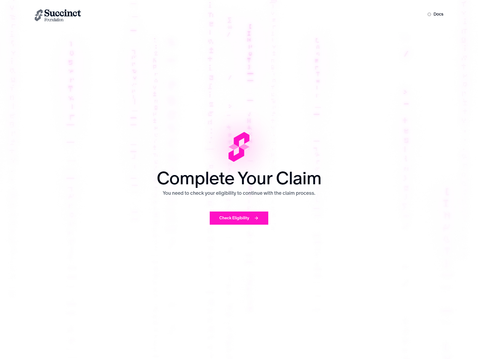 Screenshot of register.succint.digital
