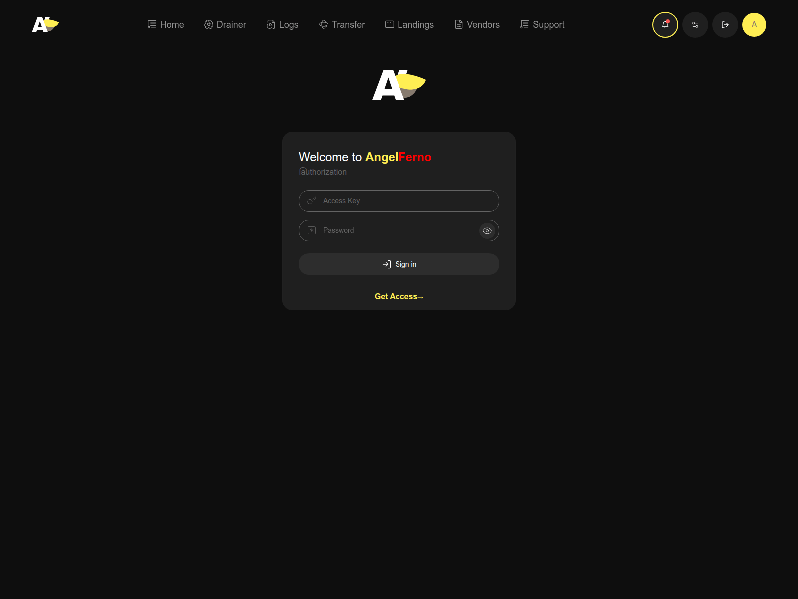 Screenshot of angelferno.online