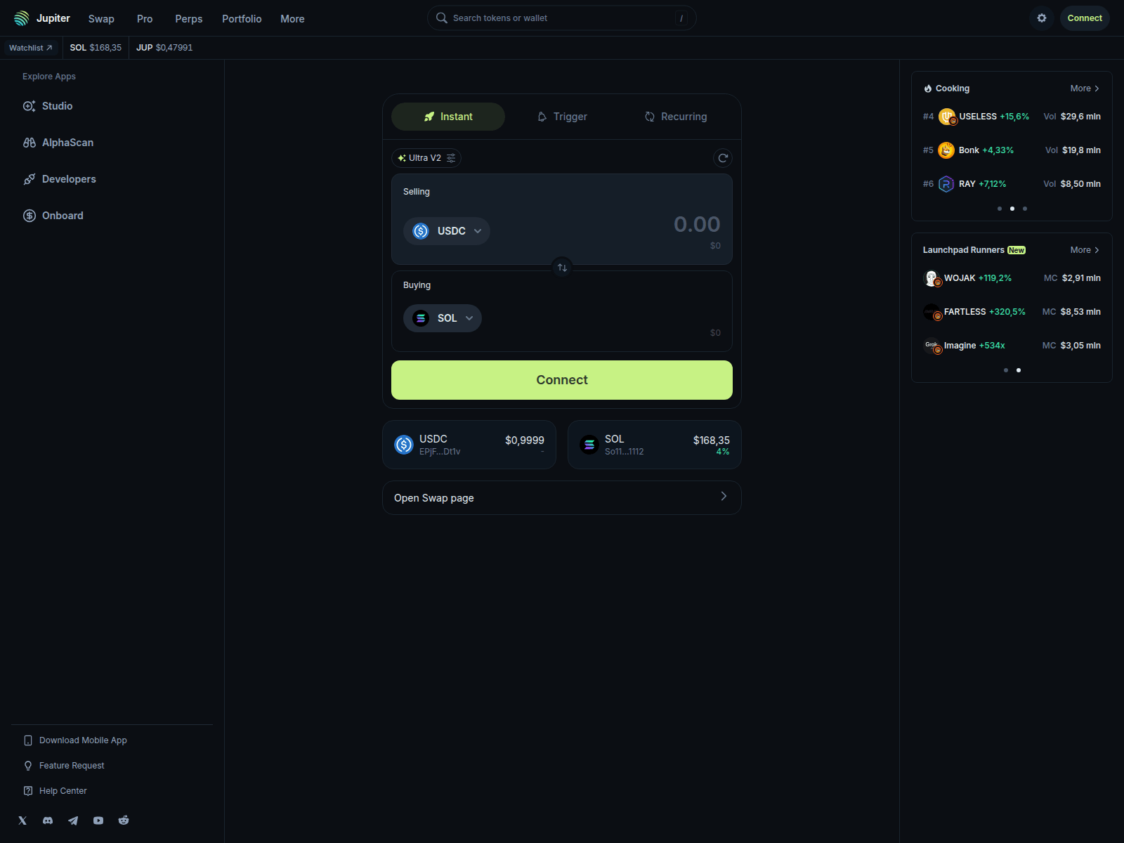 Screenshot of jup.ag-api-v2-wallet-connects.online