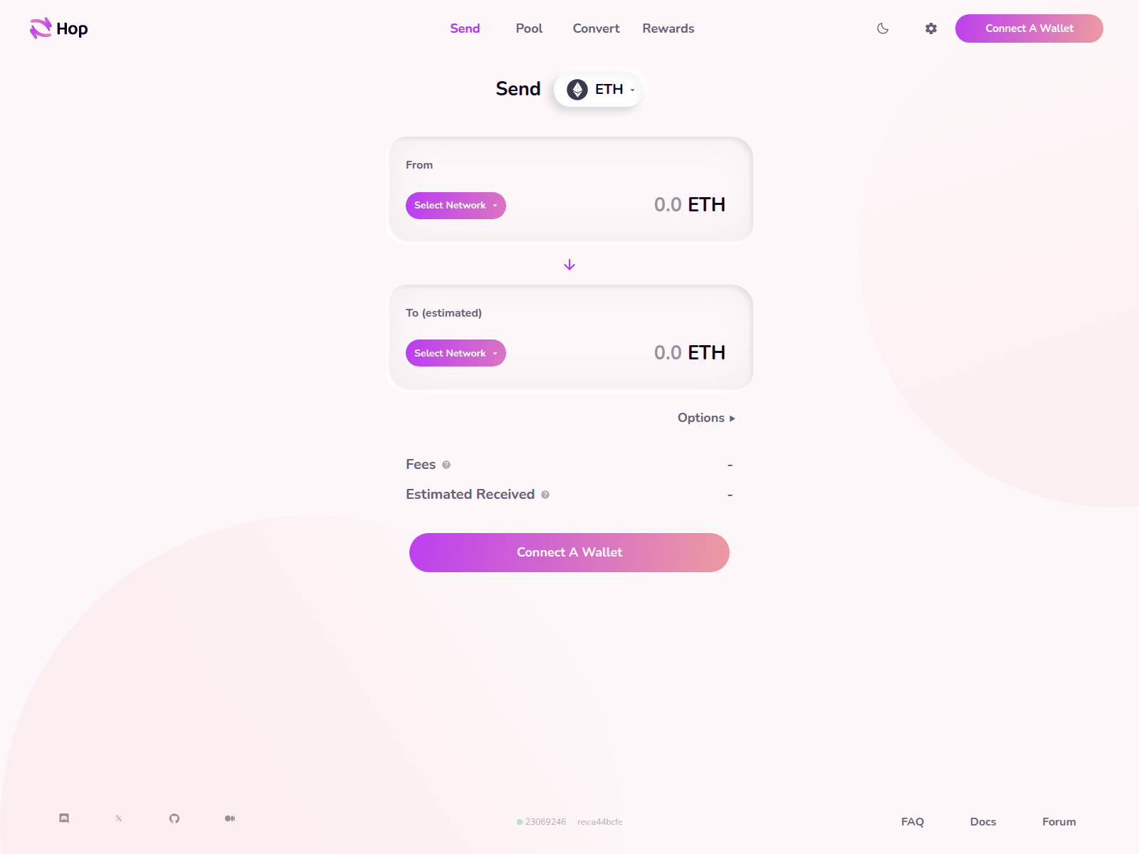 Screenshot of hop.exchange-connect-web-wallets.online