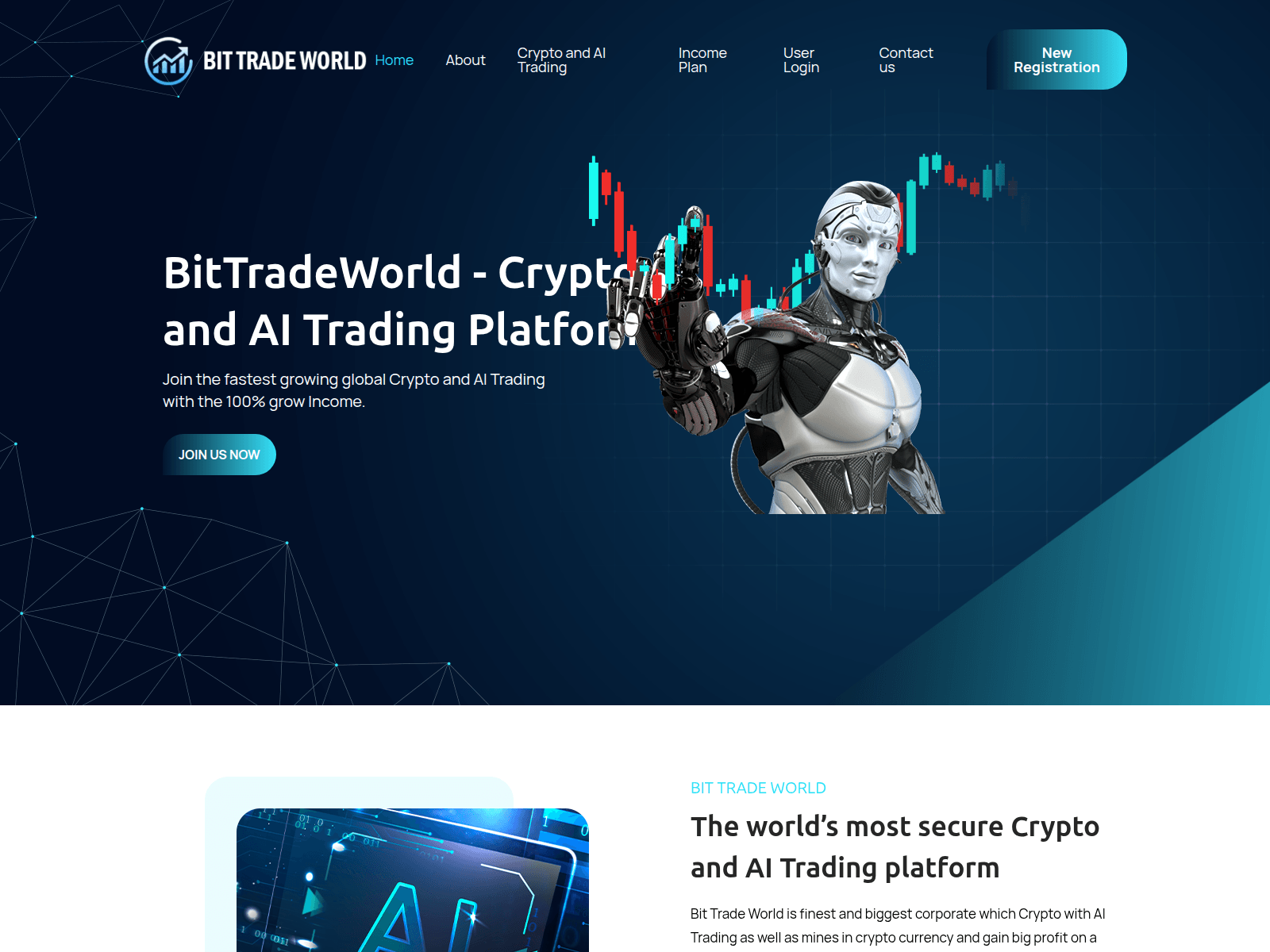 Screenshot of bittrade.world