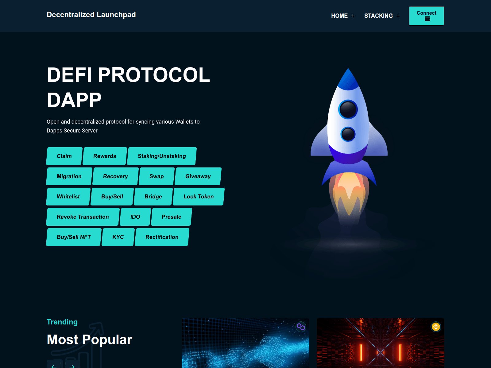 Screenshot of decentralizedefi-protocol.vercel.app