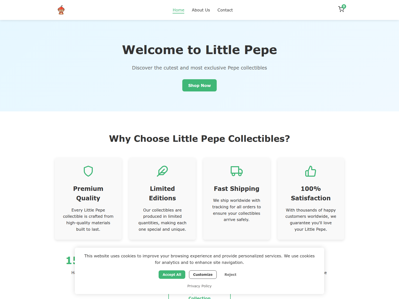 Screenshot of little-pepe.com
