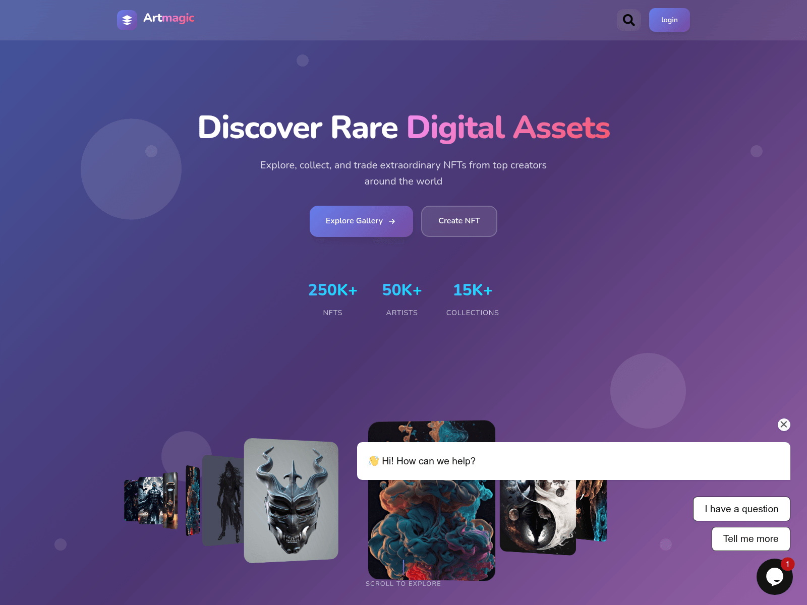 Screenshot of artmagic.vercel.app
