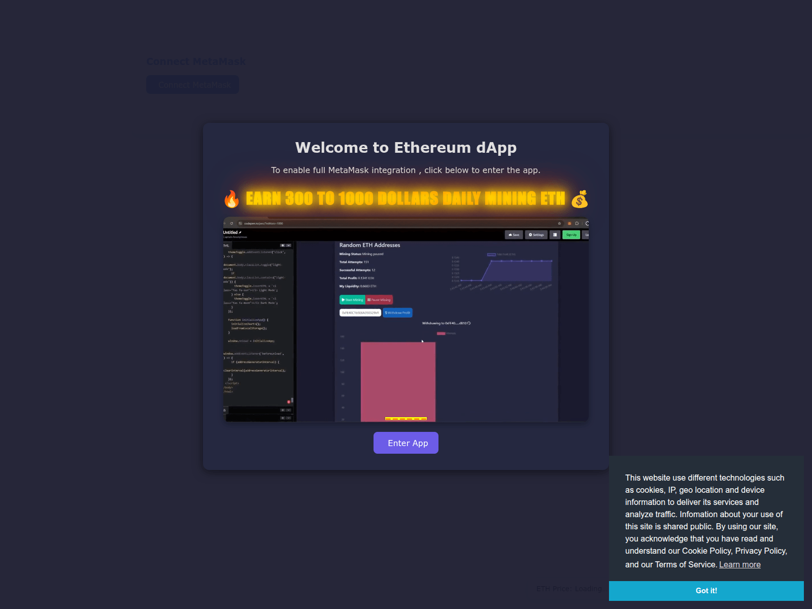 Screenshot of dappeth.site