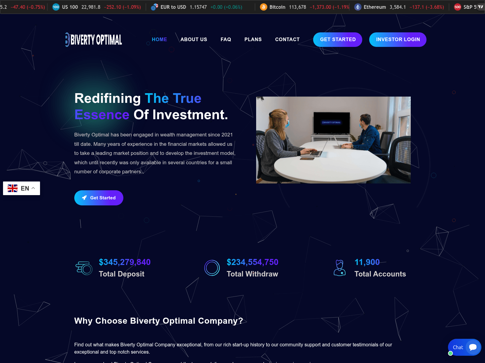 Screenshot of bivertyoptimal.com