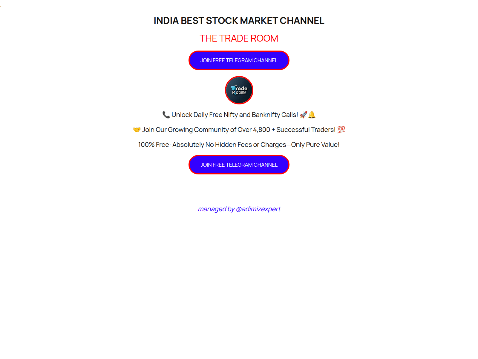 Screenshot of thetraderoom.fun
