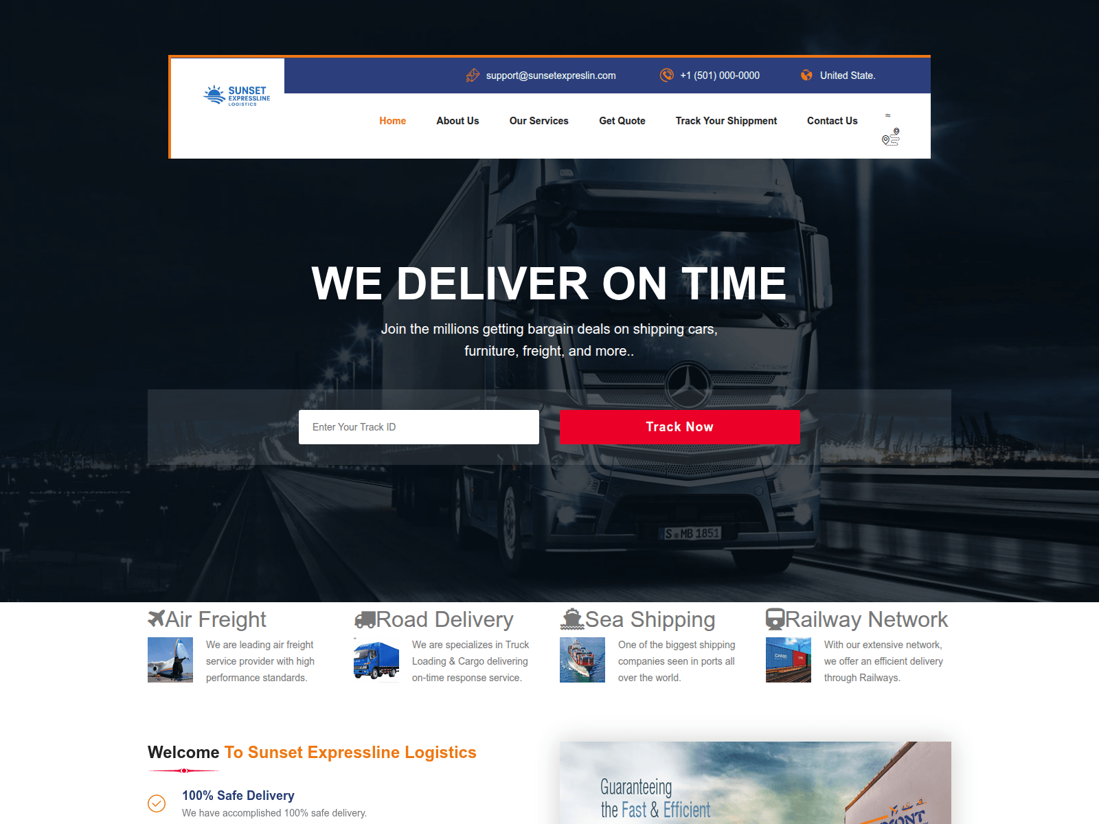 Screenshot of sunsetexpreslin.com