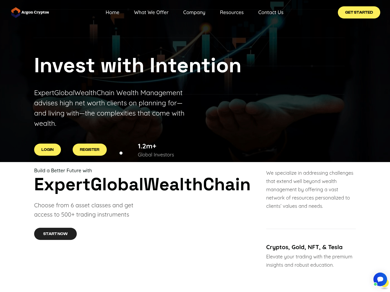 Screenshot of expertglobal.wealthchainvip.com