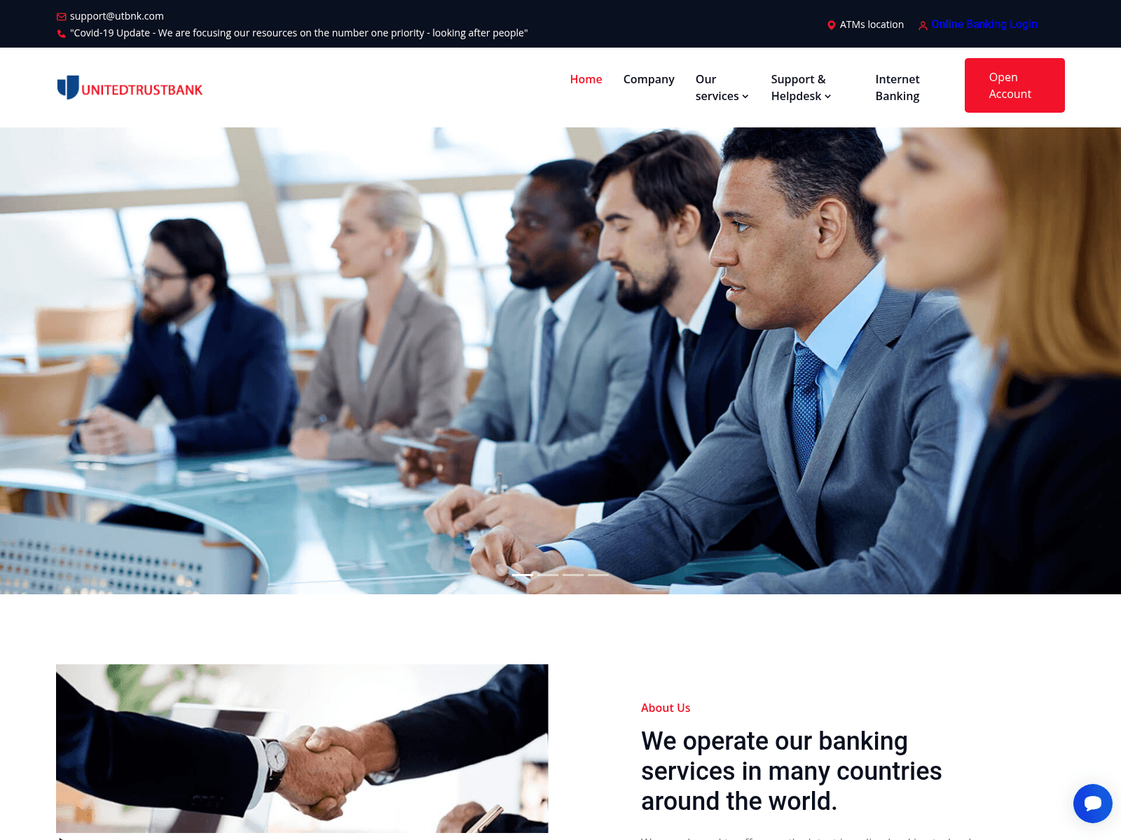 Forensic screenshot of utbnk.com