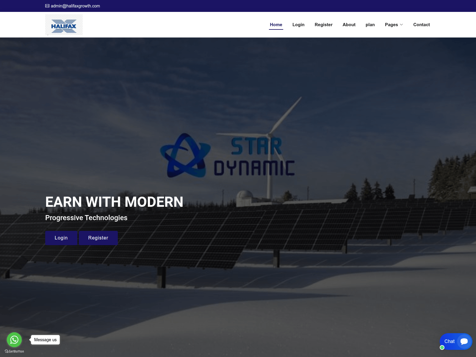 Screenshot of halifaxgrowth.com