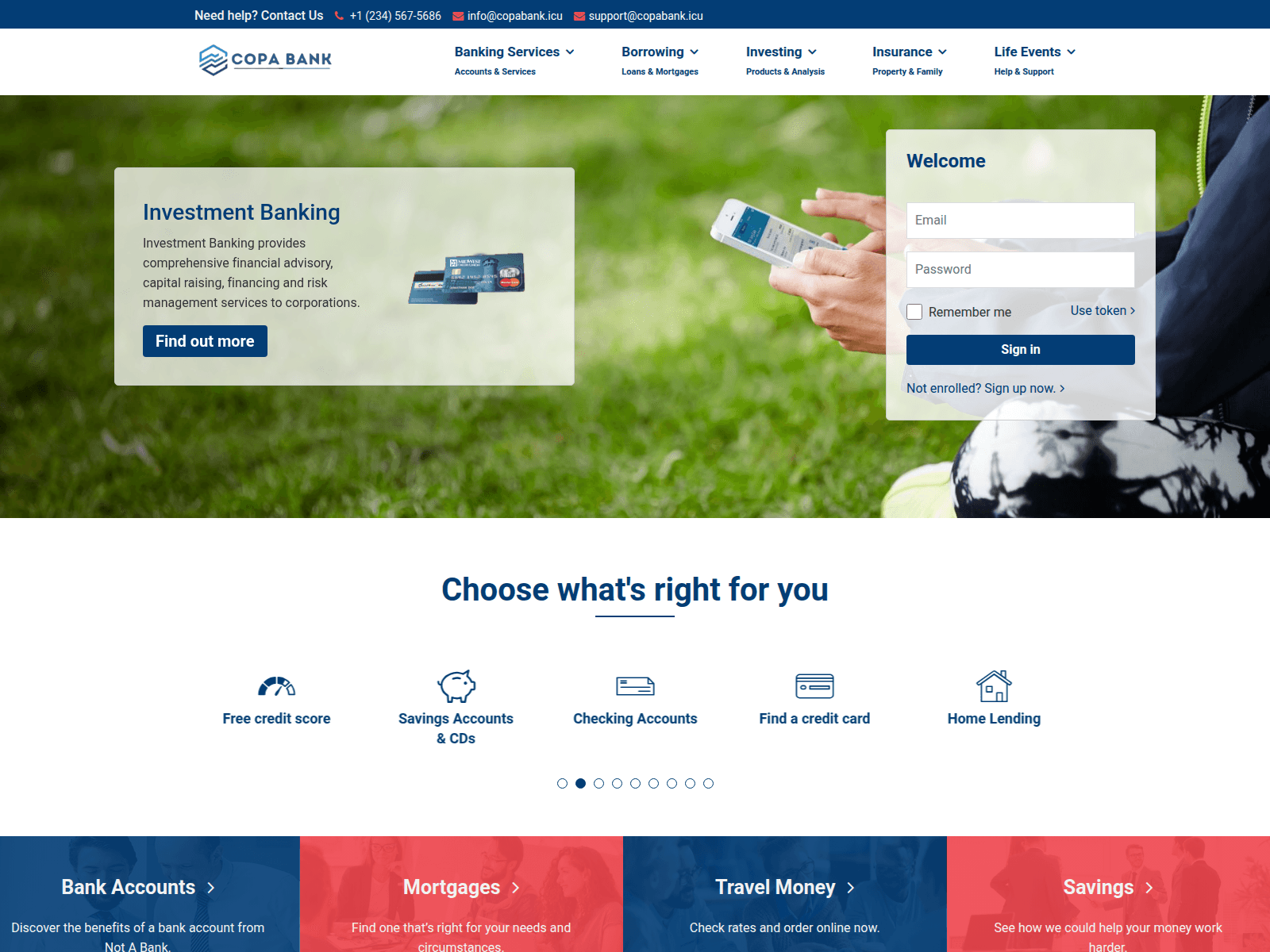 Screenshot of copabank.icu