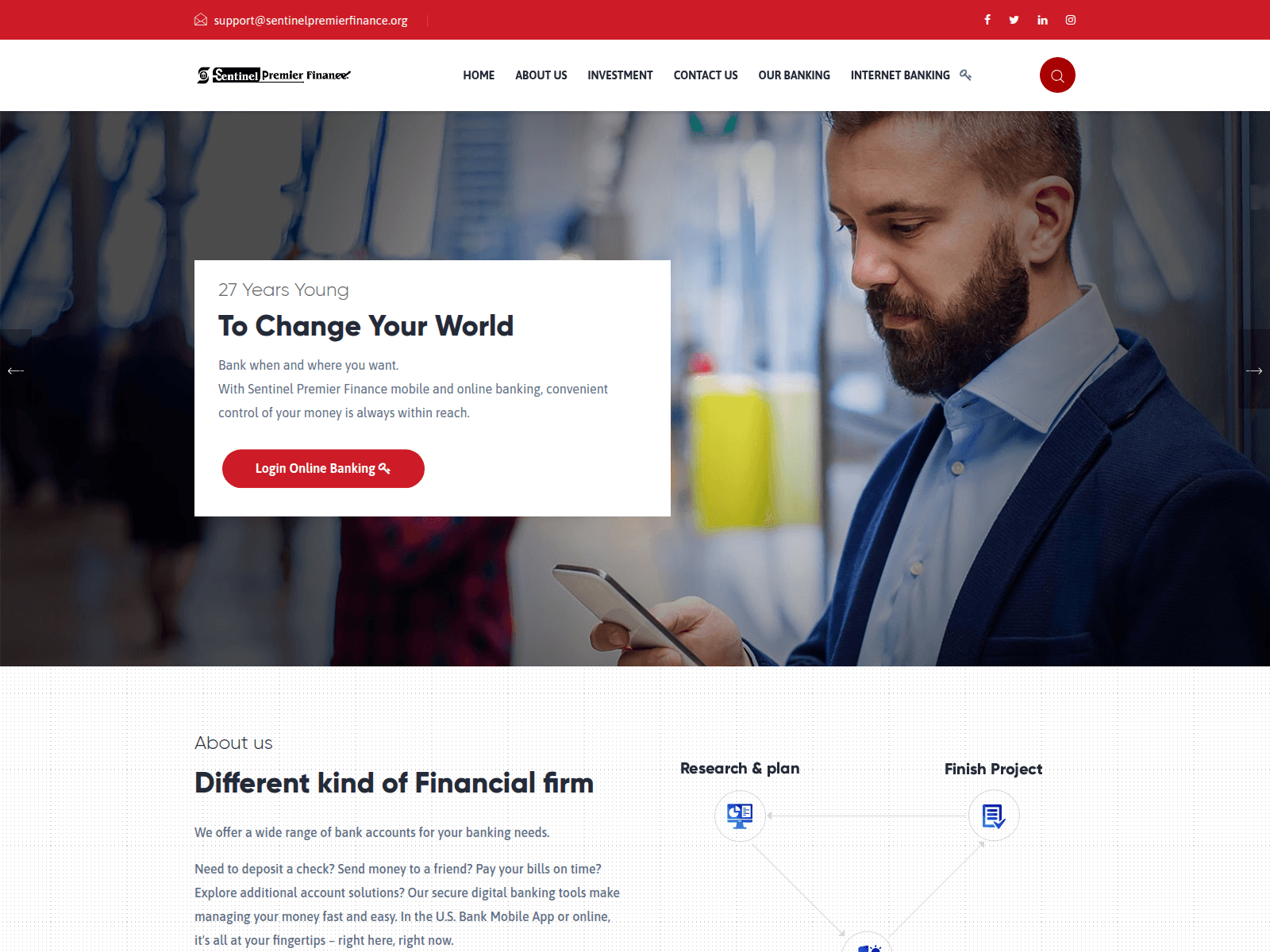 Screenshot of sentinelpremierfinance.org