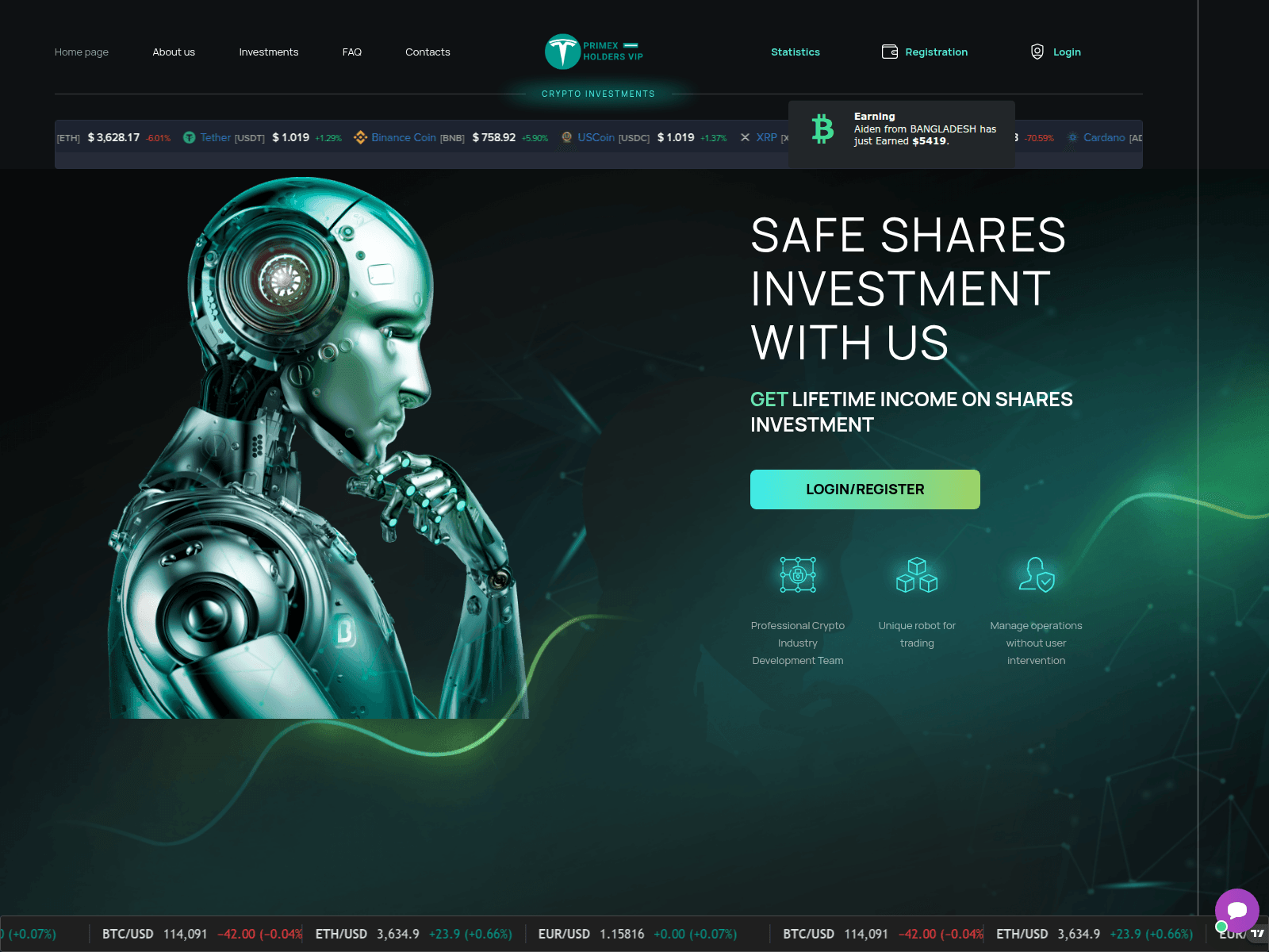 Screenshot of primexholdersvip.com