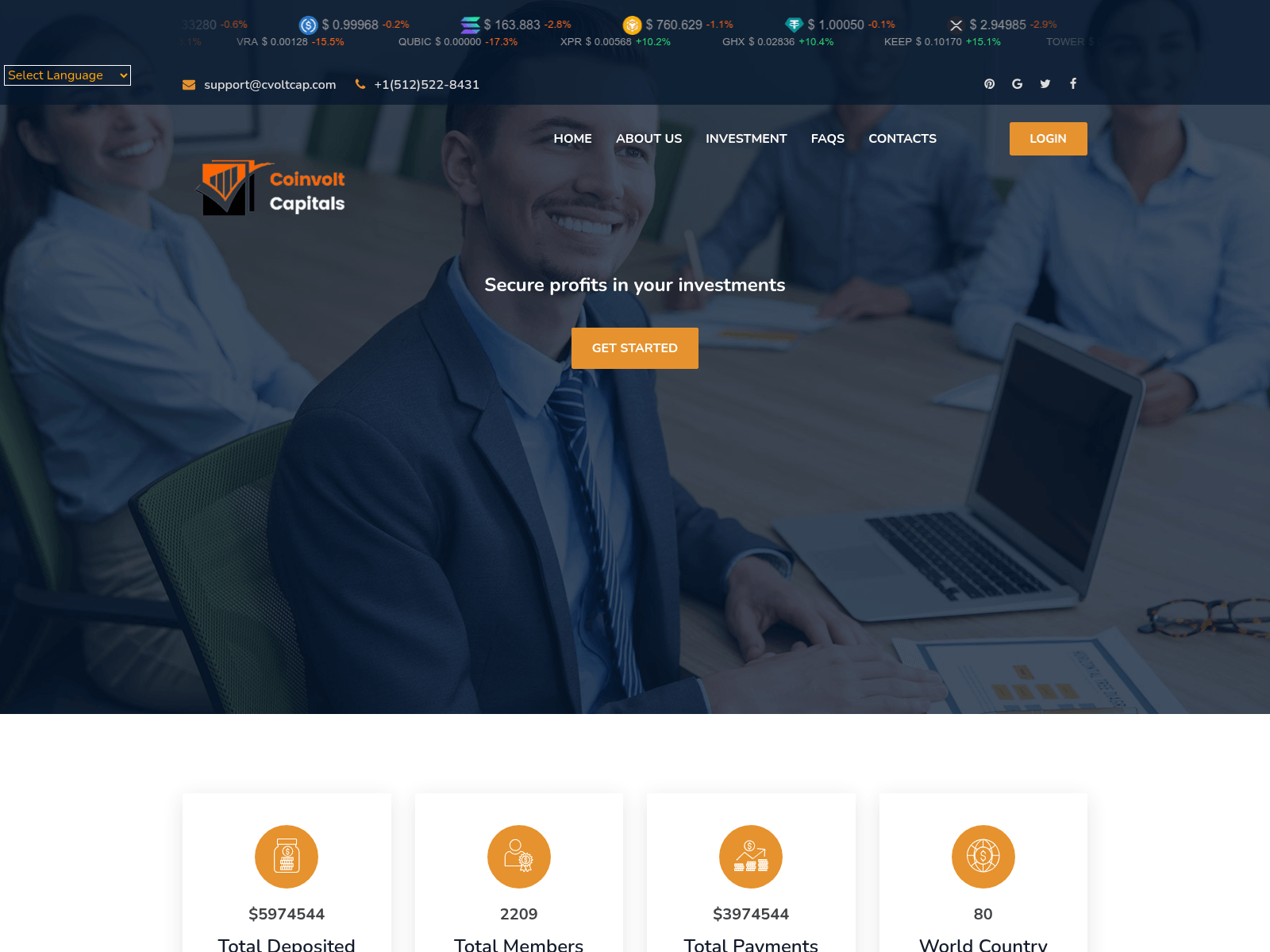 Screenshot of cvoltcap.com
