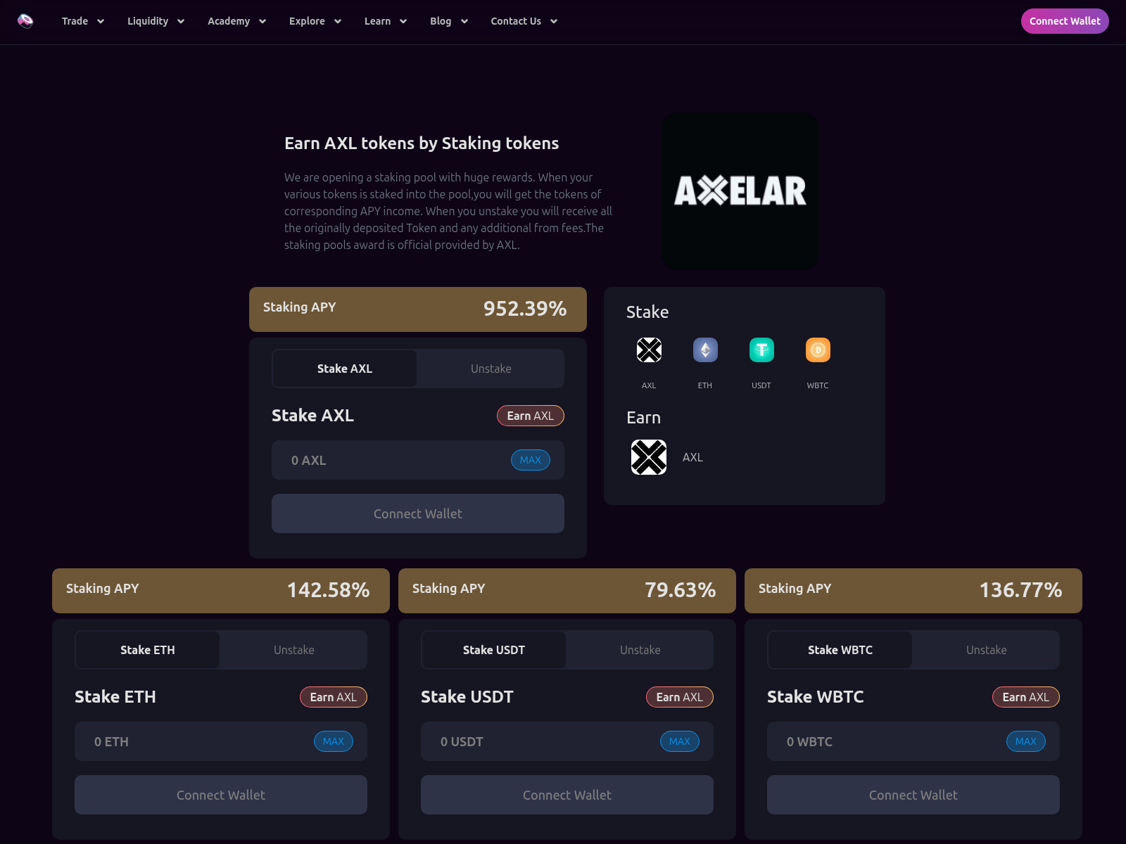 Screenshot of axl-sushi.xyz