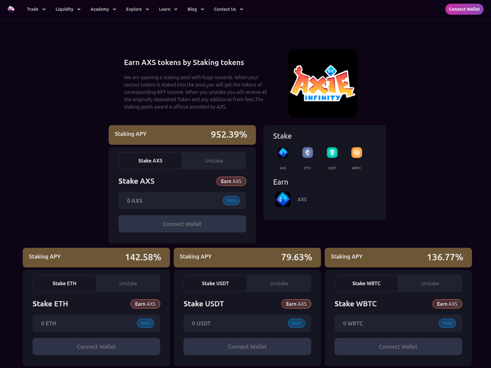 Screenshot of axs-sushi.xyz