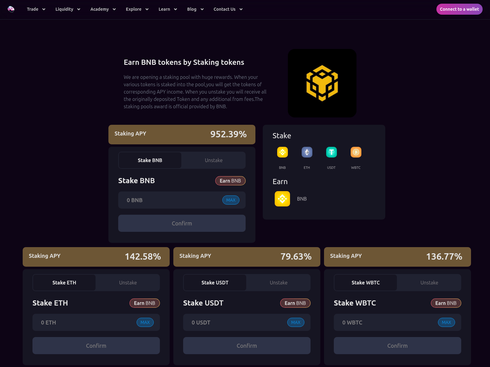 Screenshot of bnb-sushi.xyz
