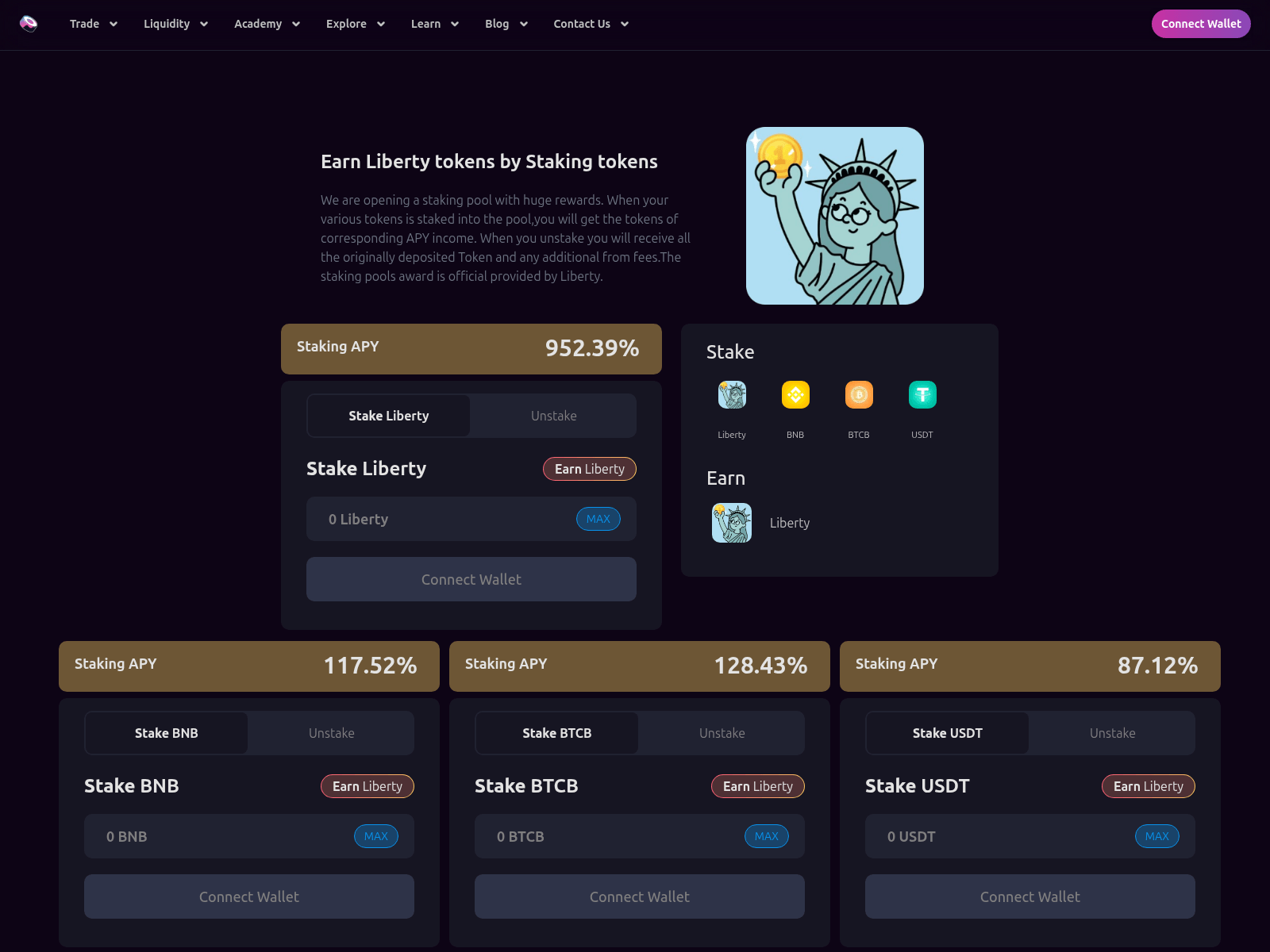 Screenshot of sushi-liberty.top