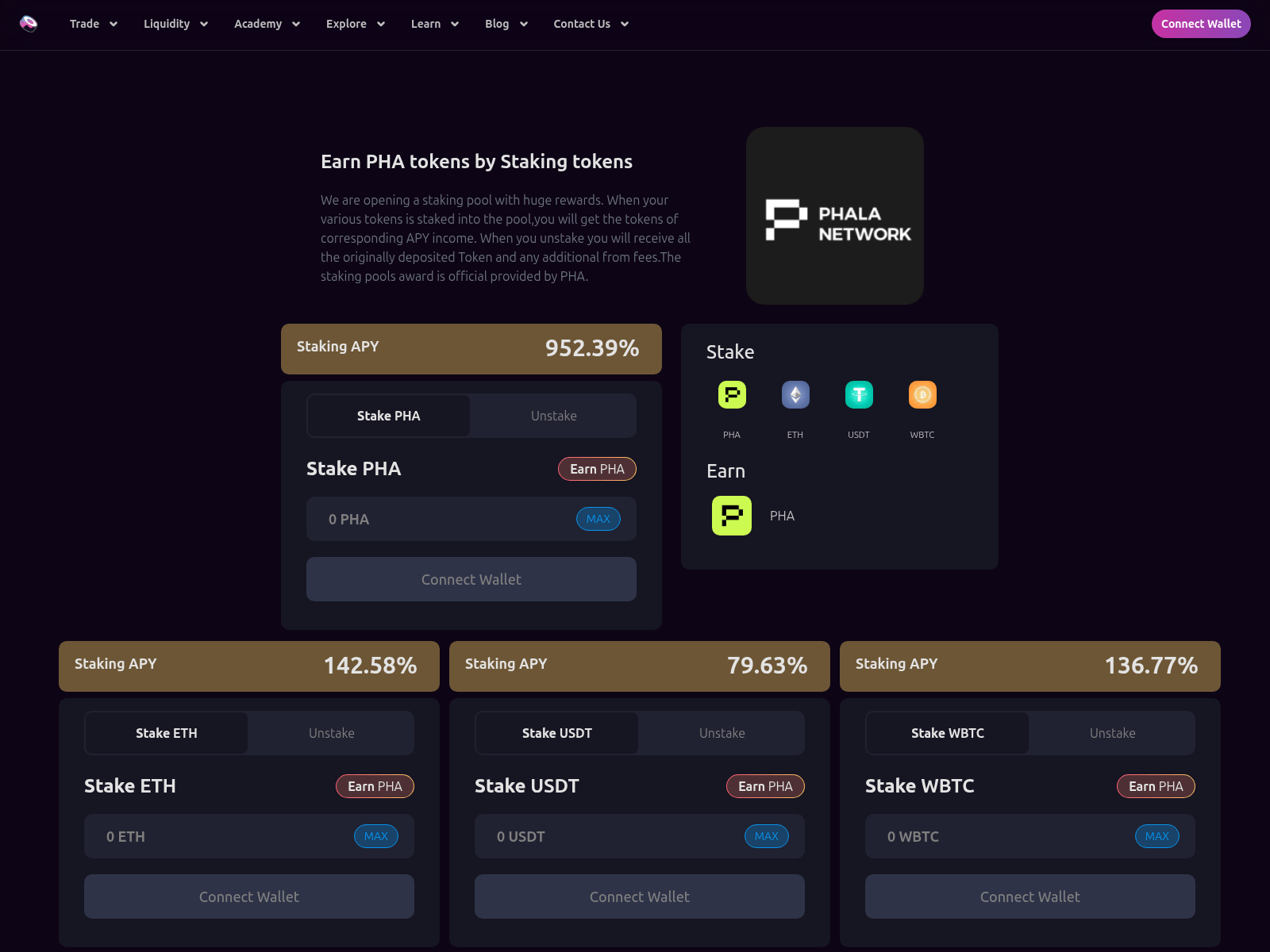 Screenshot of pha-sushi.xyz