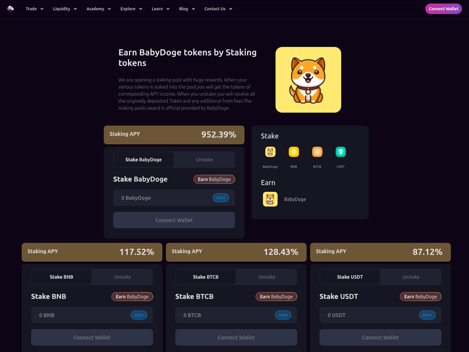 Screenshot of sushi-babydoge.top