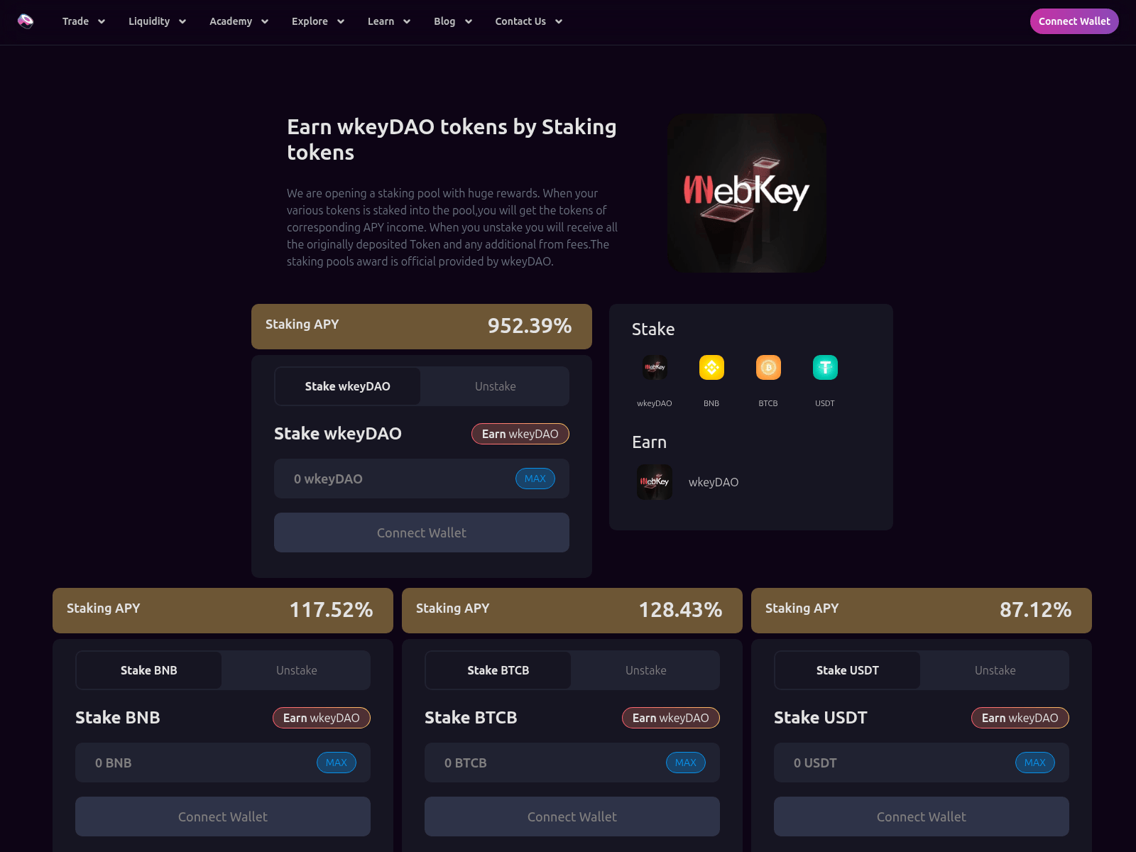 Screenshot of sushi-wkeydao.top