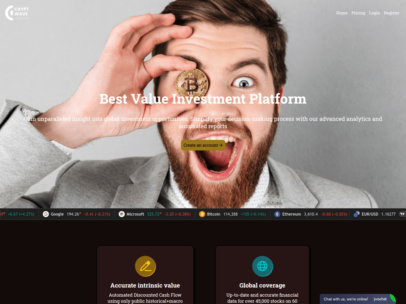 Screenshot of cryptwave.com