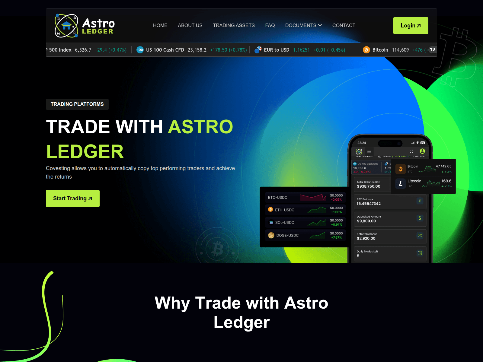 Screenshot of astro-ledger.com