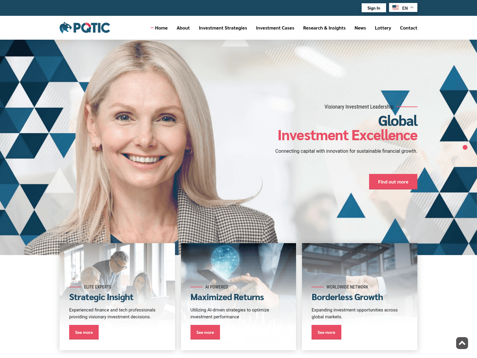Screenshot of pqtic.com