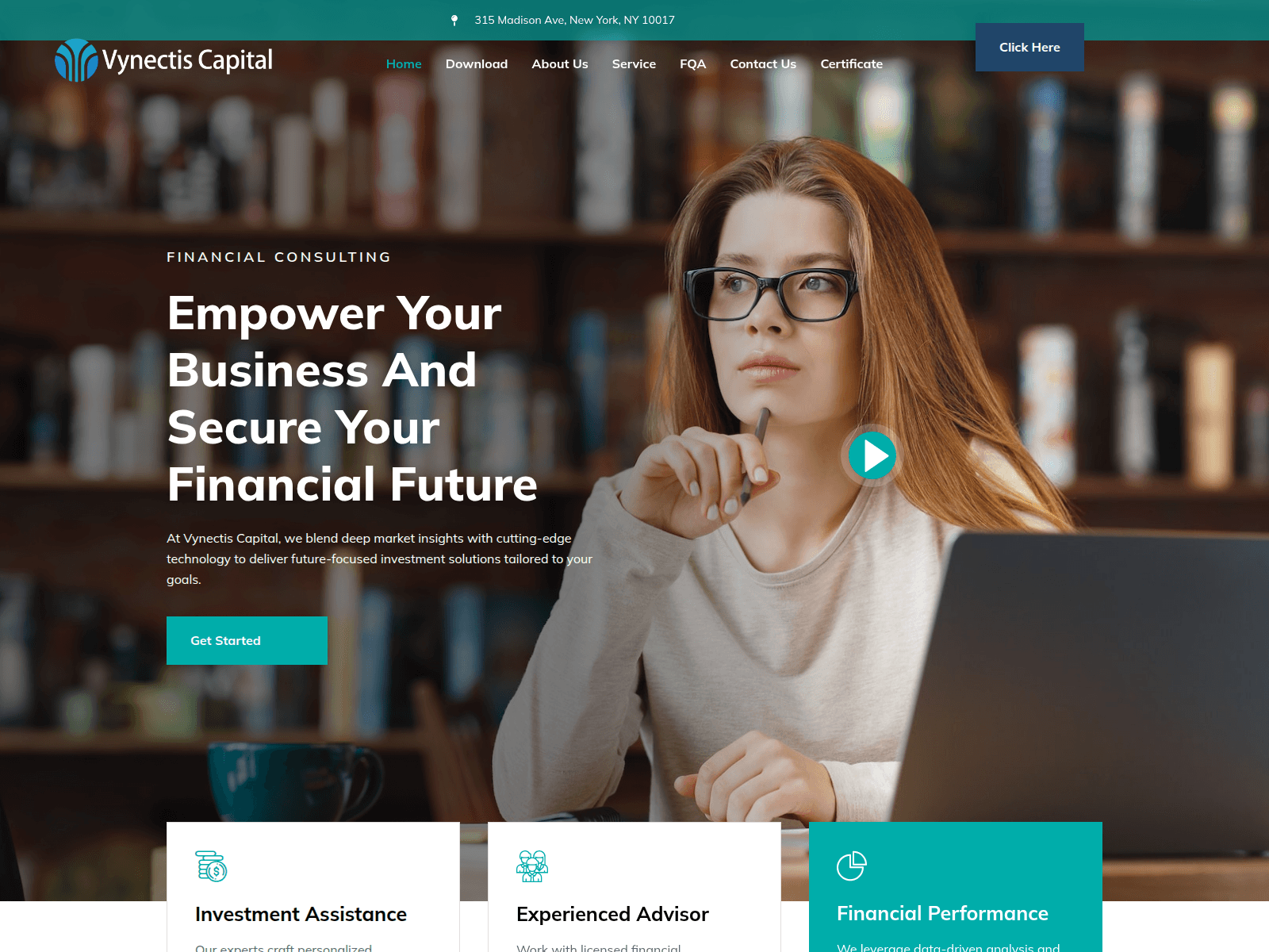 Screenshot of vynectiscapital.com