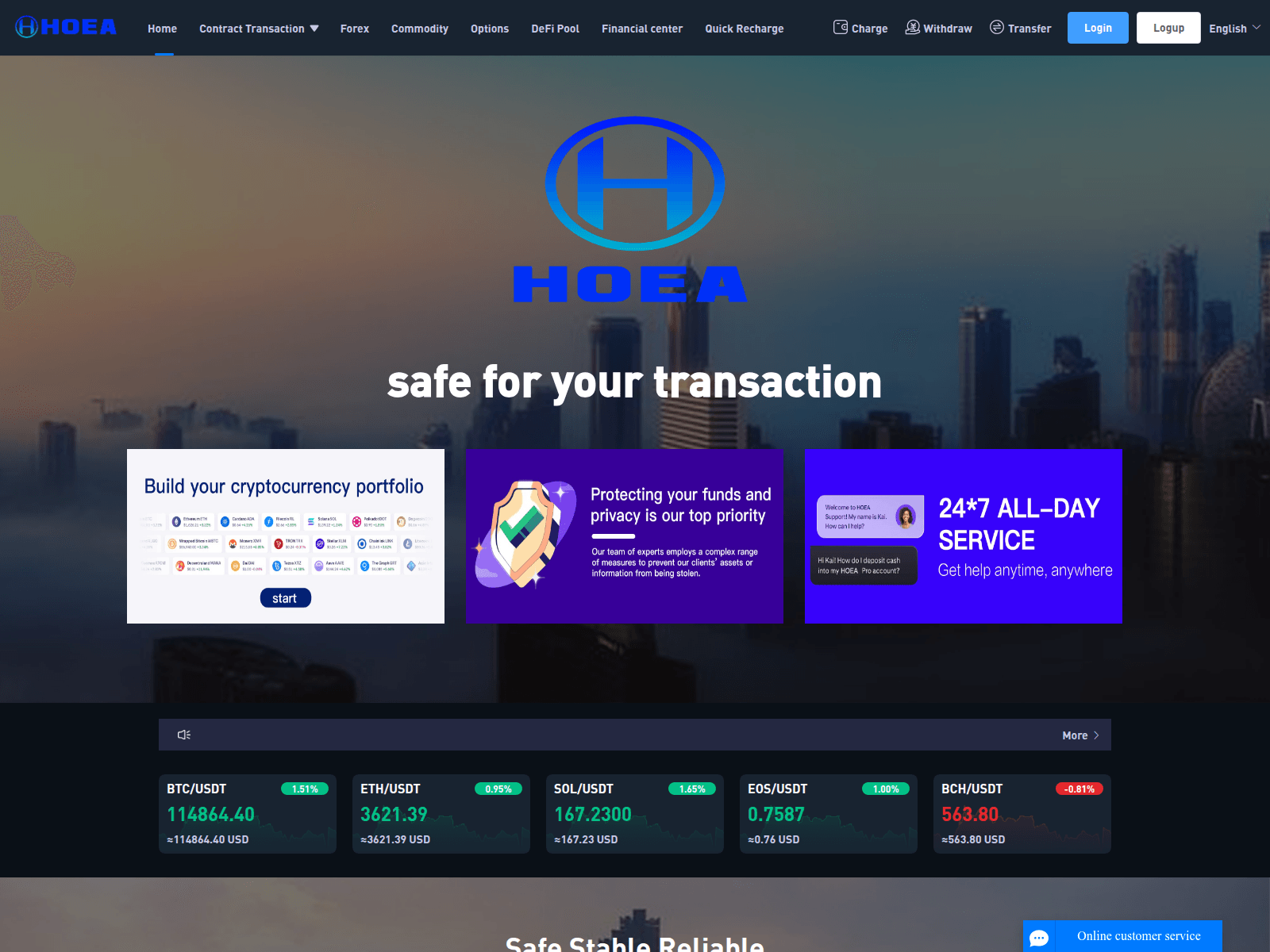 Screenshot of hoea-forex.com