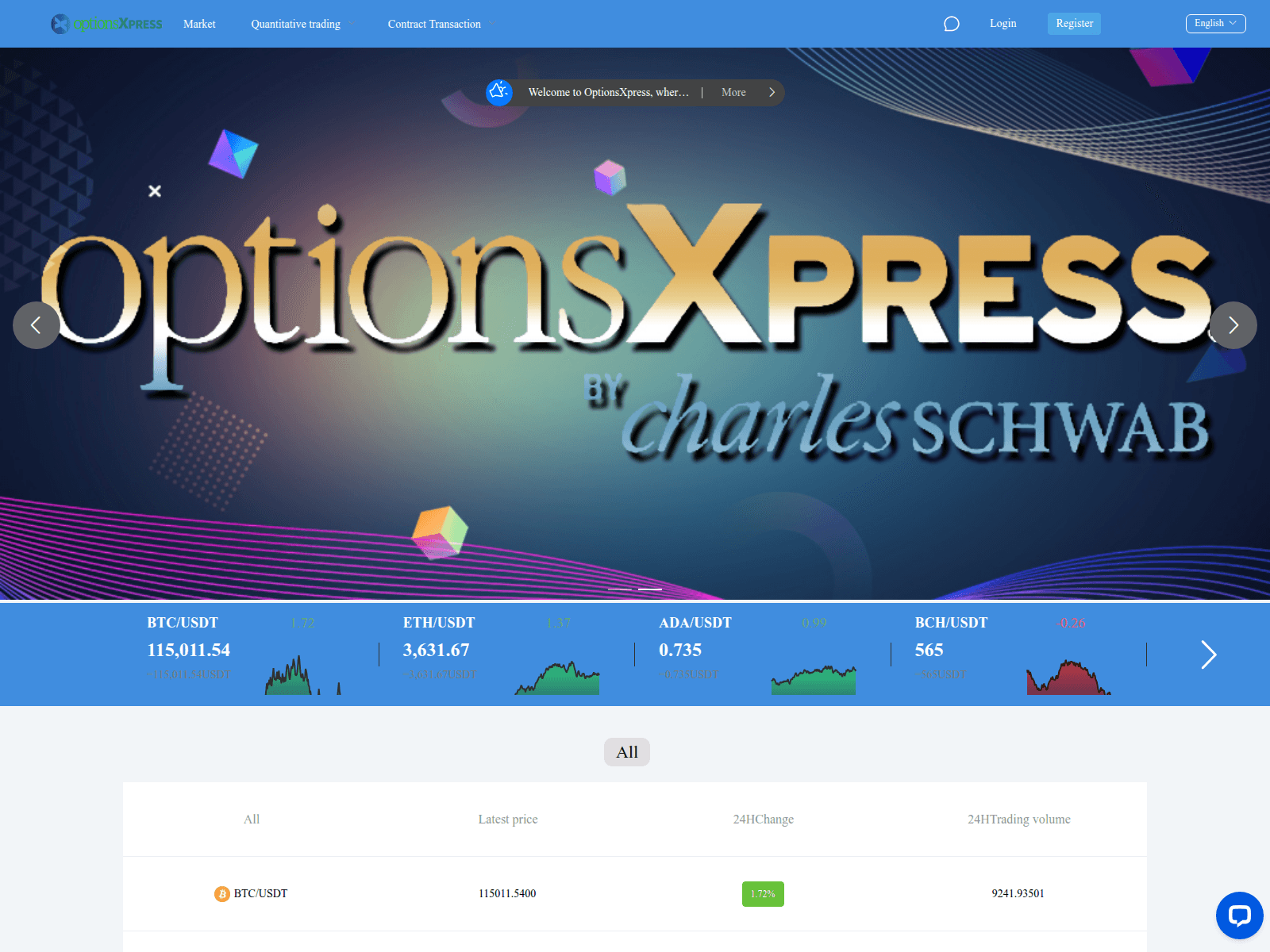 Screenshot of oxpquant.com
