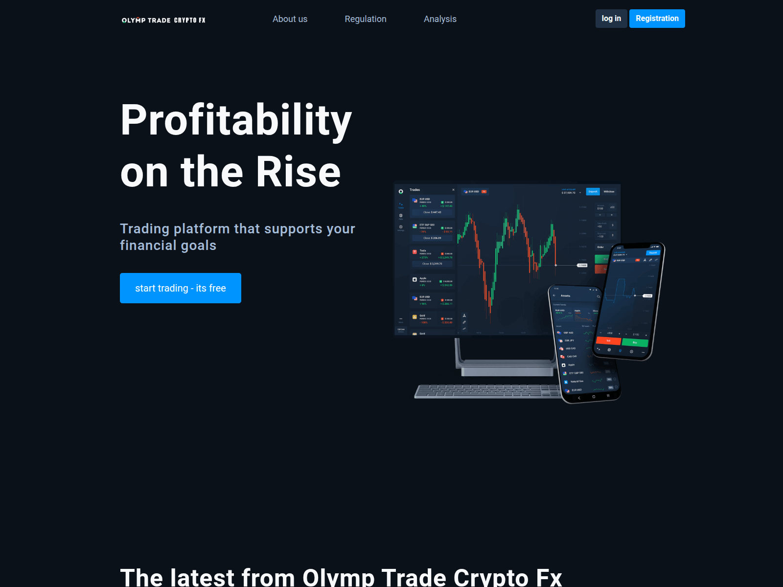 Screenshot of olymp-options.com