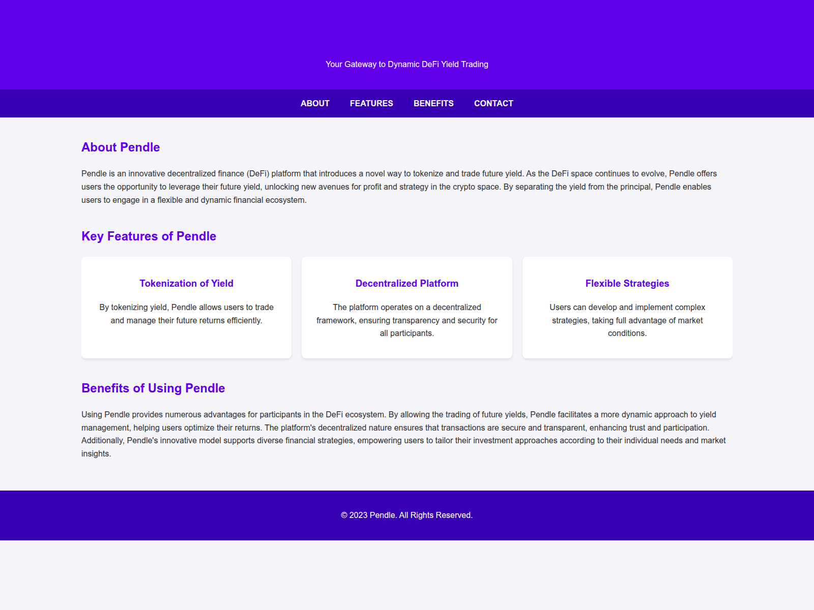 Screenshot of pendlle.live