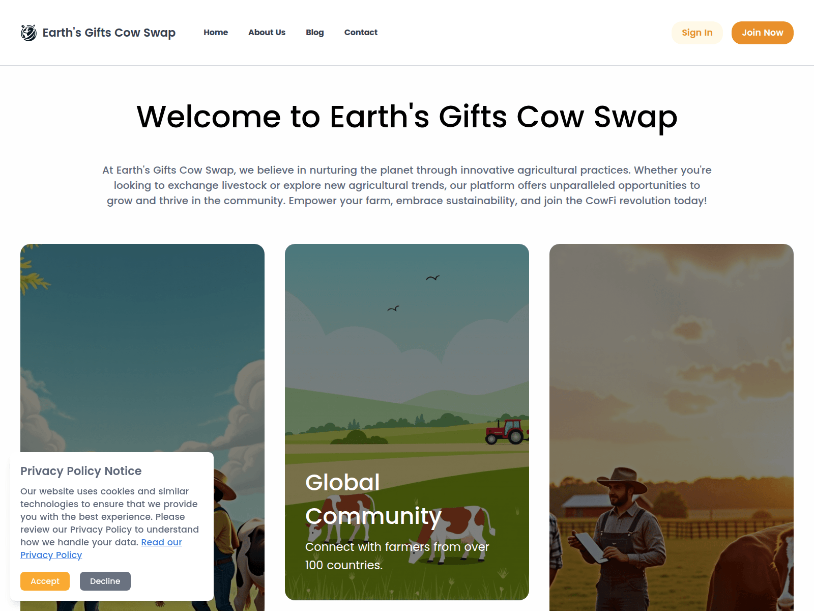 Screenshot of swap.cow.fi.weth.eu.com