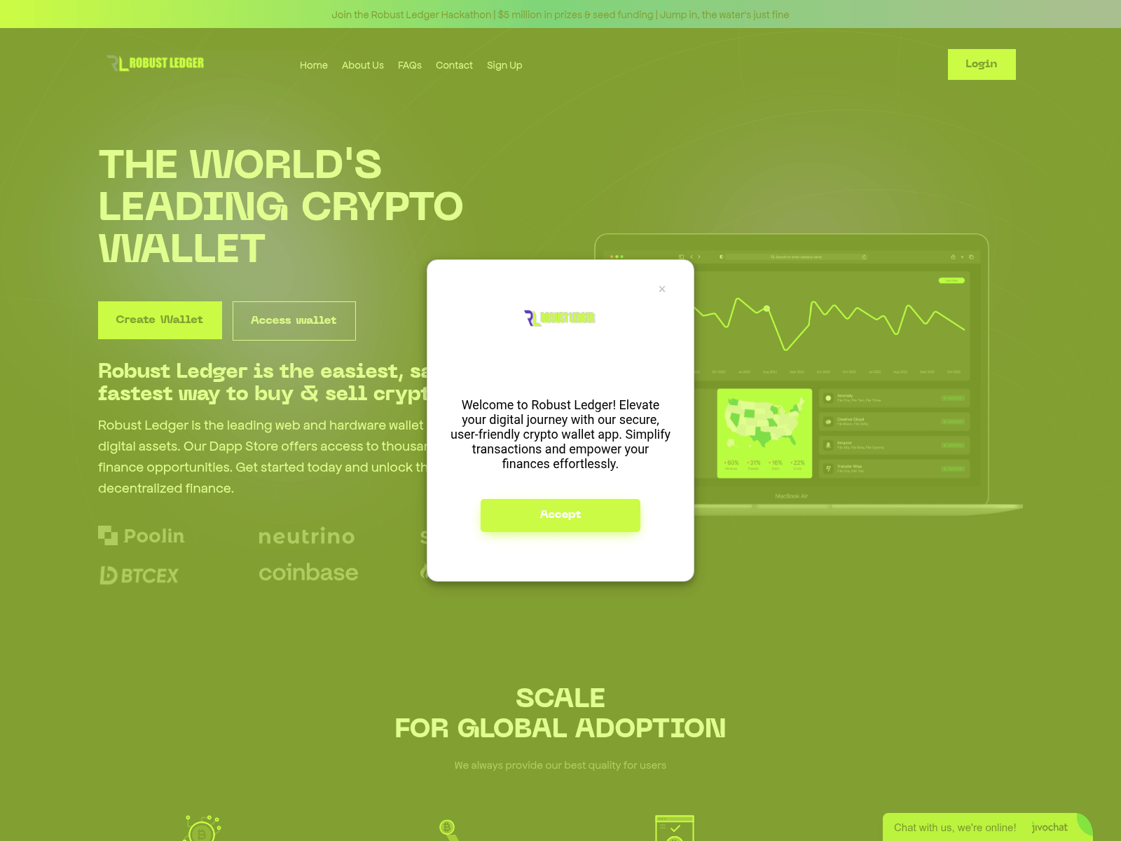 Screenshot of robustledger.com