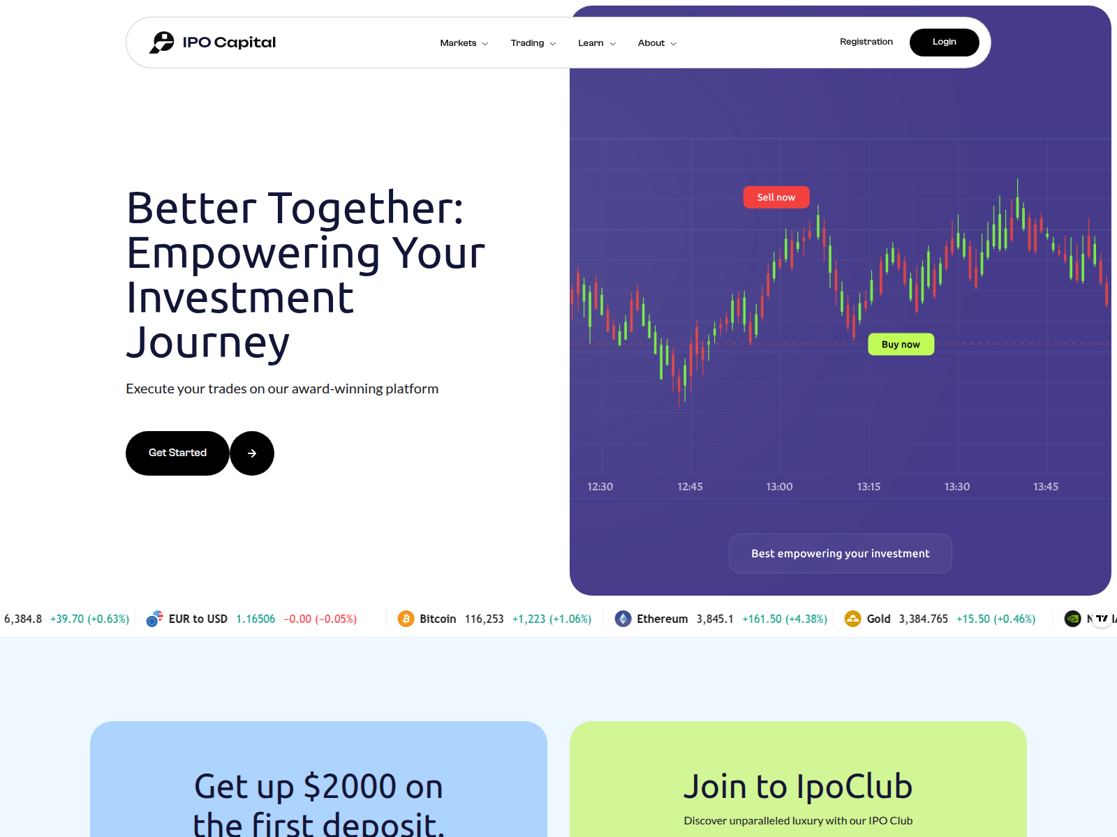Screenshot of ipo.capital