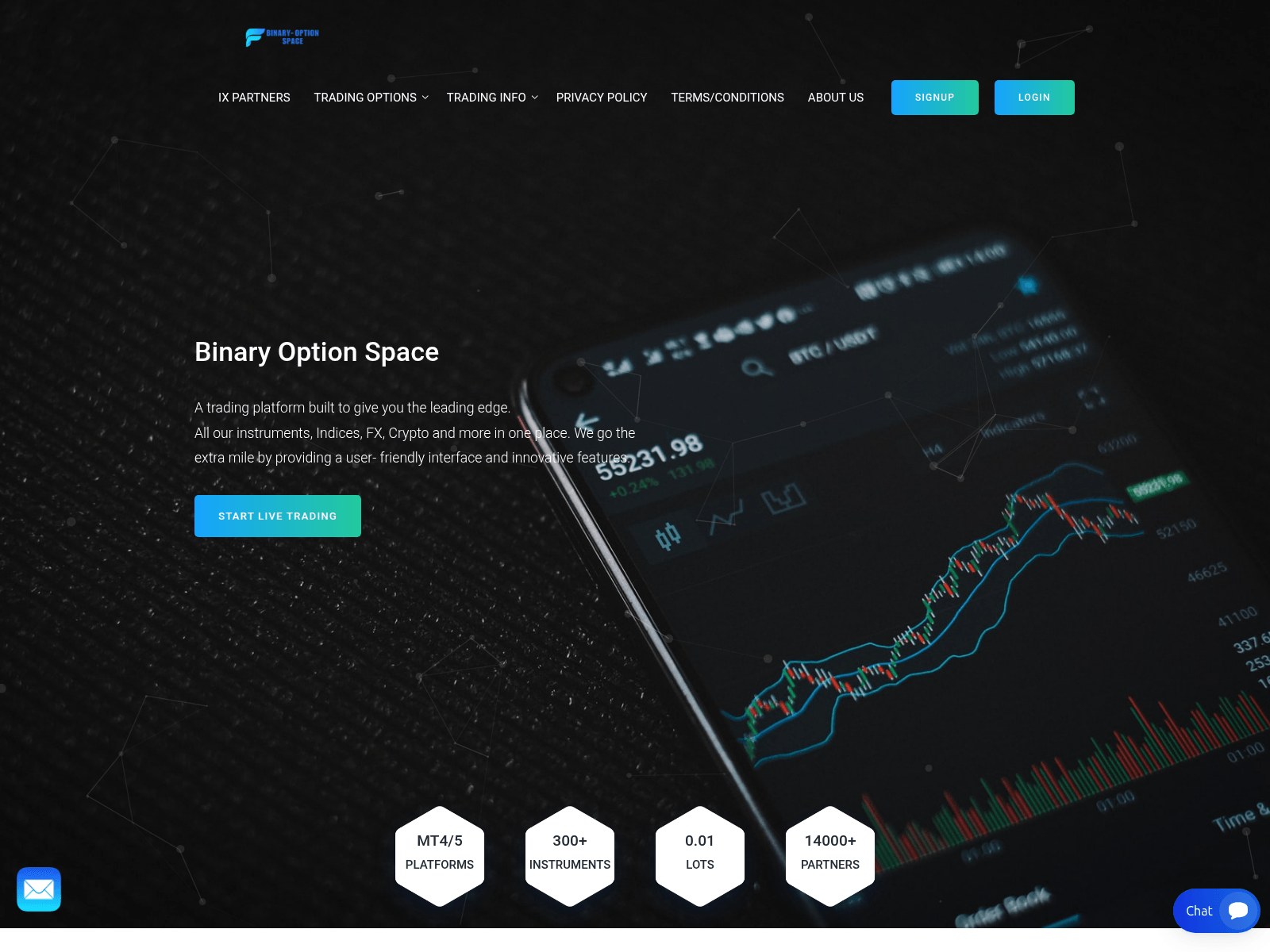 Screenshot of binaryoptionspace.com