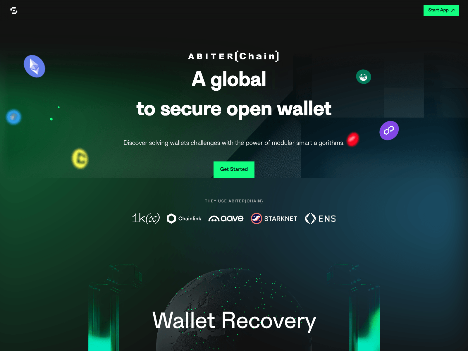 Screenshot of abitterchain.tech