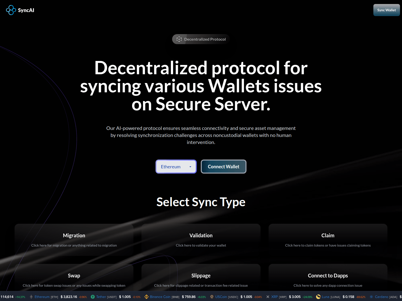 Screenshot of multichainconnects.com