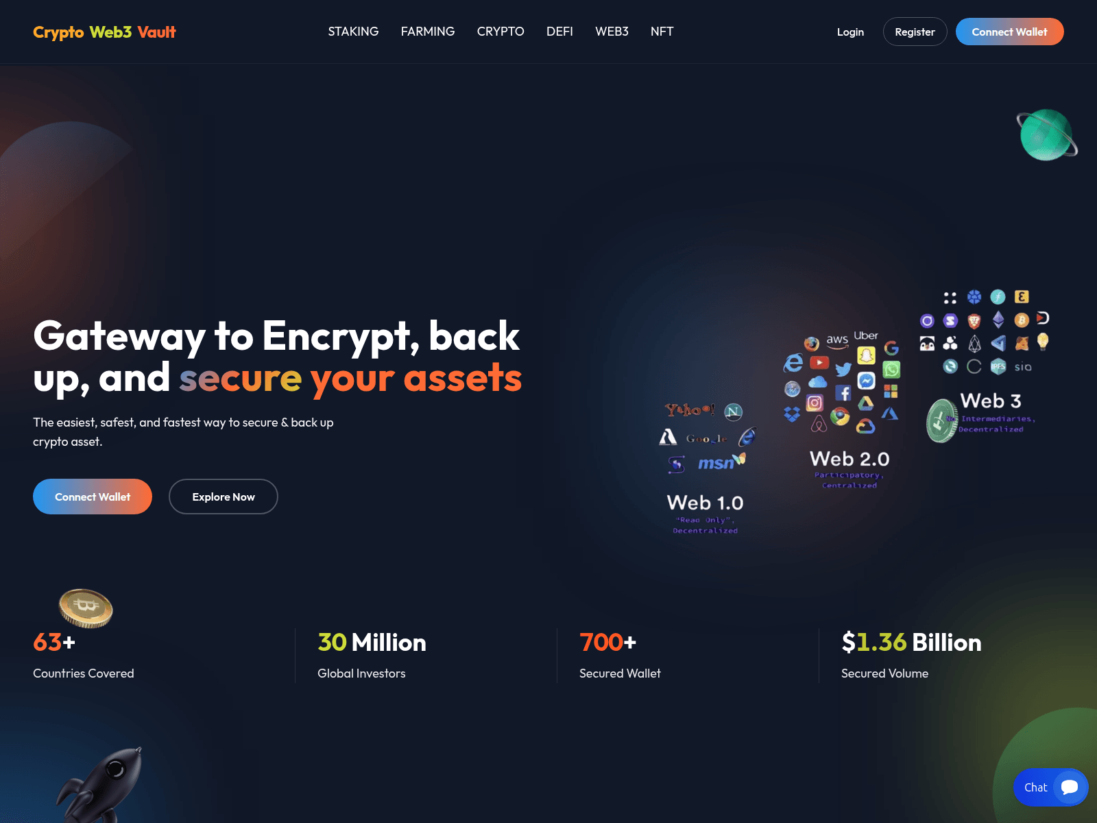 Screenshot of cryptoweb3vault.com