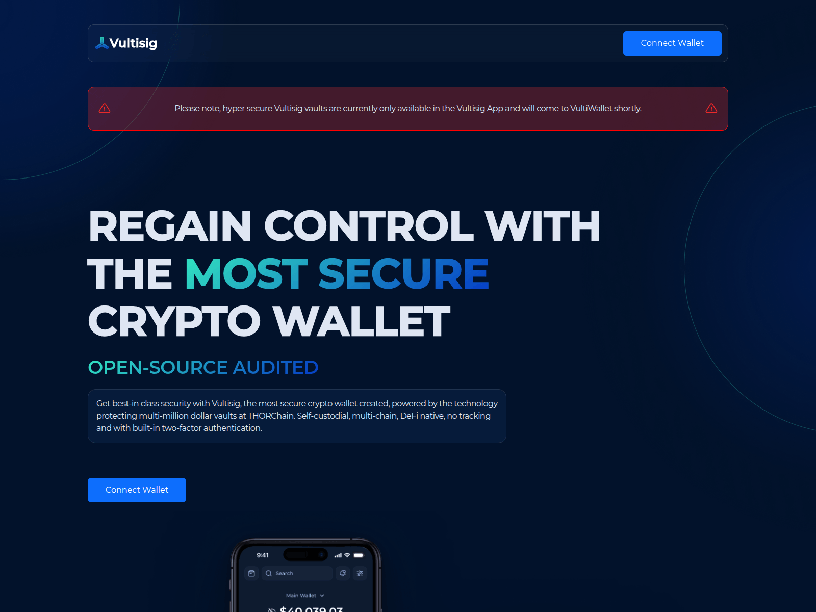 Screenshot of vultisig.pages.dev