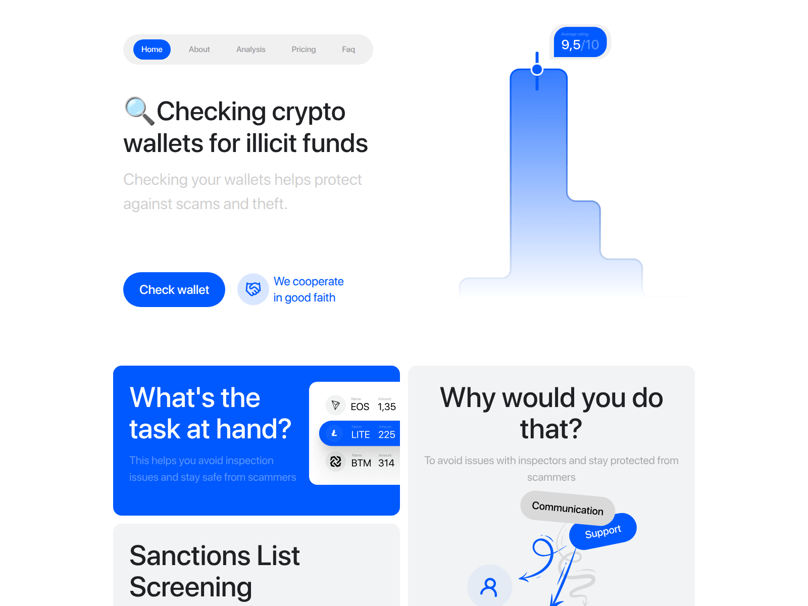 Screenshot of cleanwallet.info