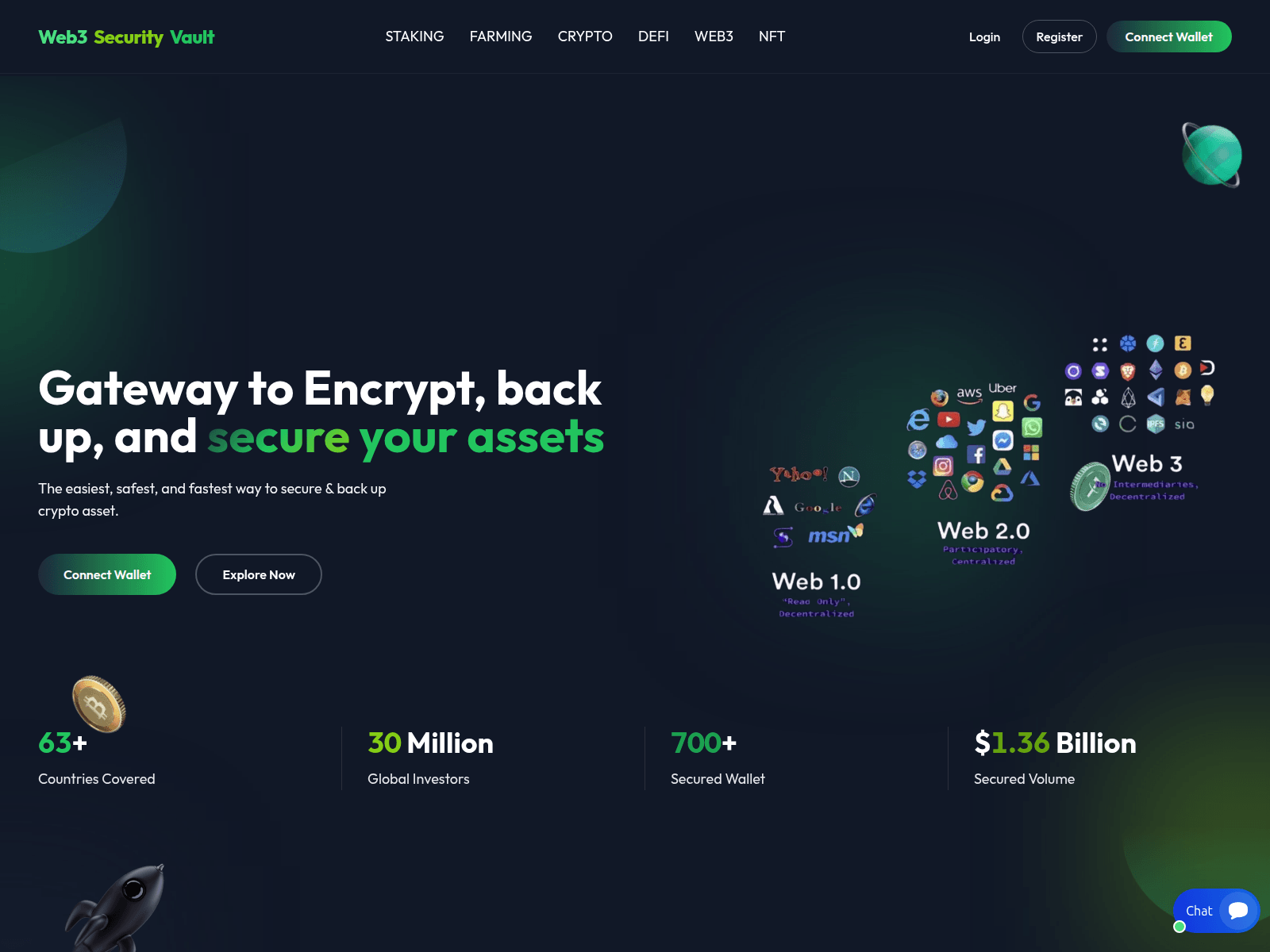 Screenshot of web3securityvault.com