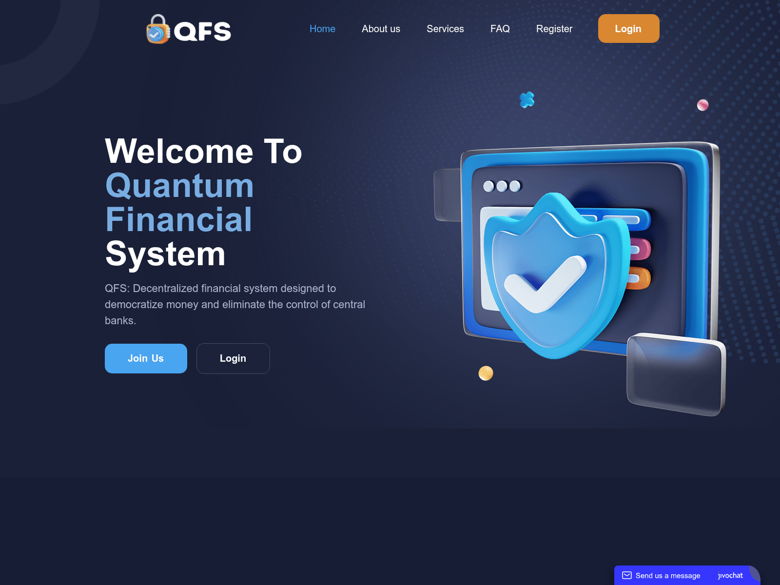 Screenshot of quantumfinancialsystem.icu
