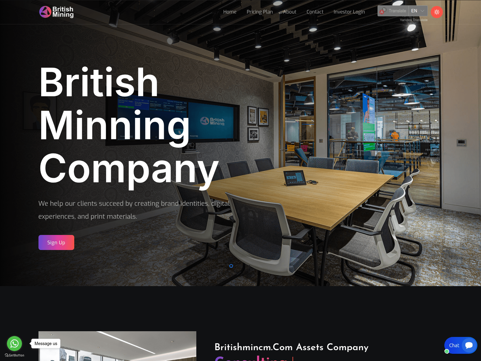 Screenshot of britishmincm.com
