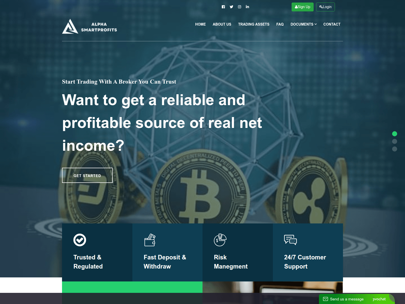 Screenshot of alphasmartprofits.org