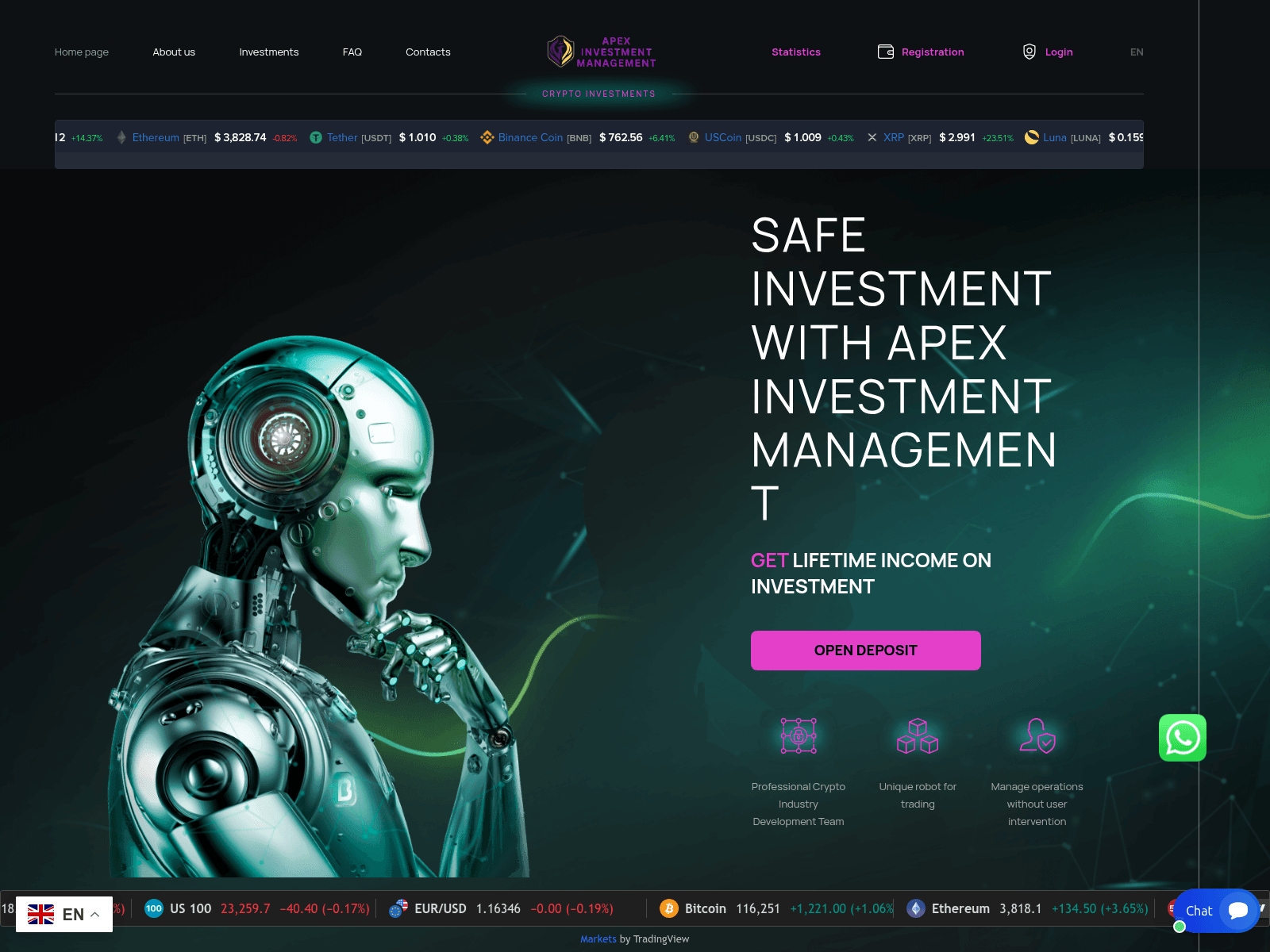 Screenshot of apexinvestmgt.com