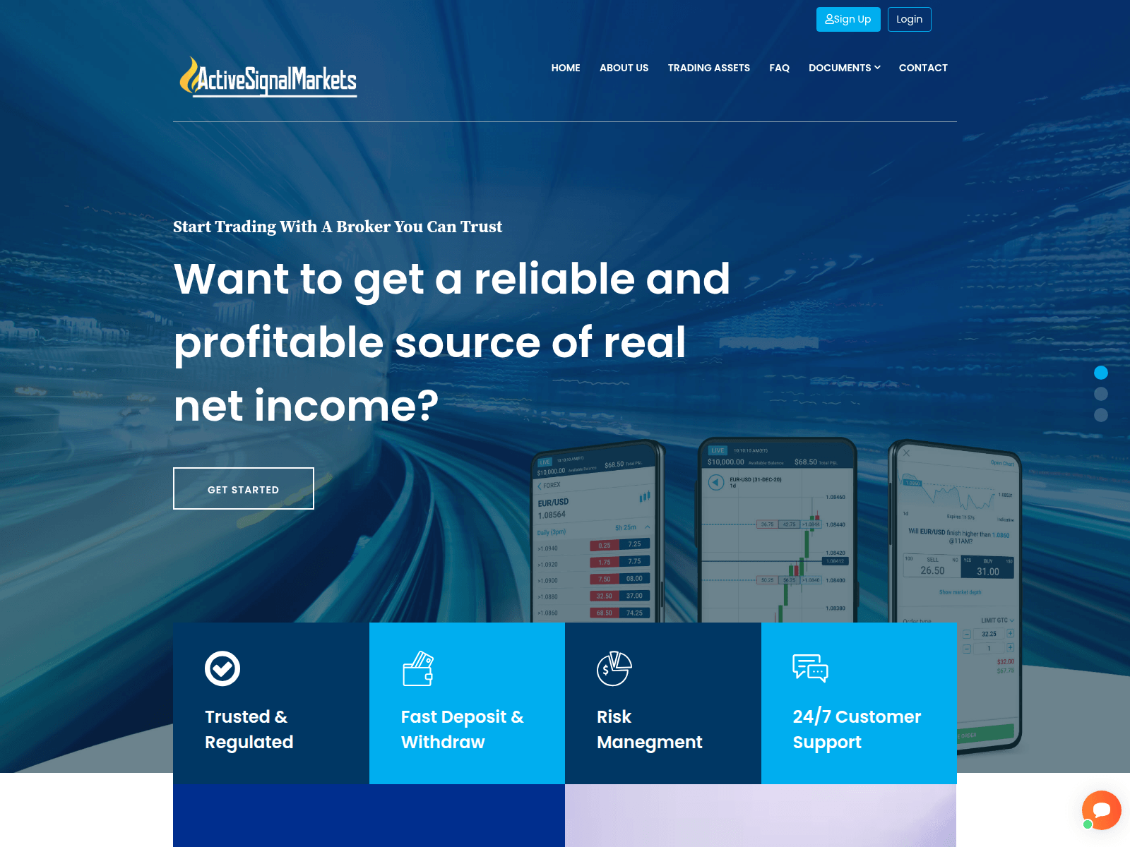 Screenshot of activesignal-markets.com